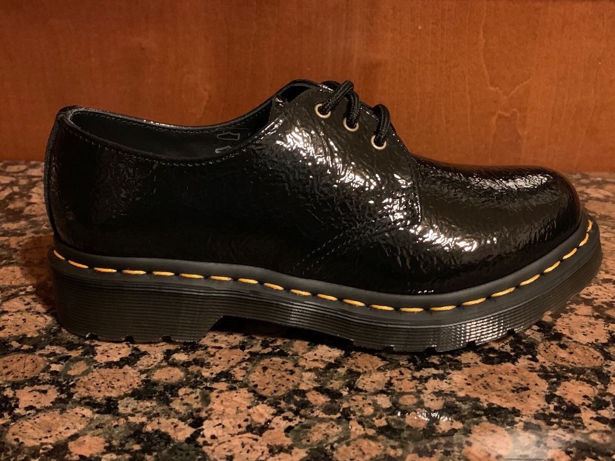 New! Womens US 6 DR. MARTENS 1461 BLACK PATENT LEATHER OXFORD
