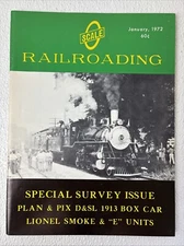 O Scale Railroading Magazine January 1972 Model Trains Model Railroad
