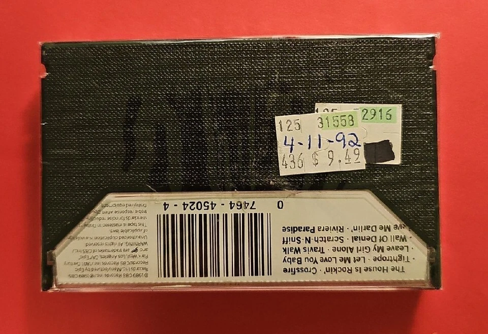 Stevie Ray Vaughn And Double Trouble - In Step Cassette SEALED w/ Hype Stickers  - Image 3 of 4