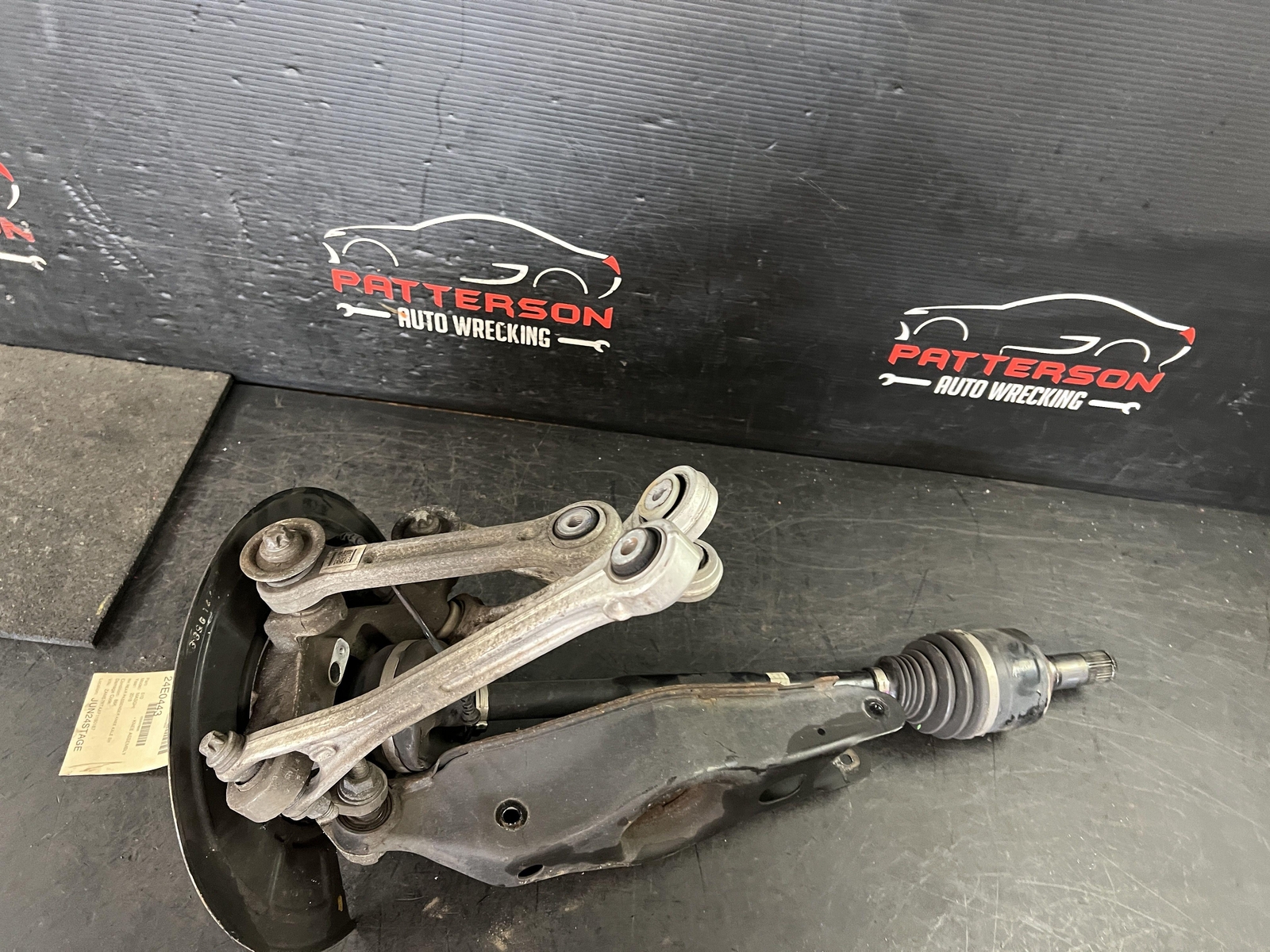 14-17 MASERATI GHIBLI REAR PASSENGER RIGHT KNEE AXLE SHAFT KNUCKLE CONTROL ARMS