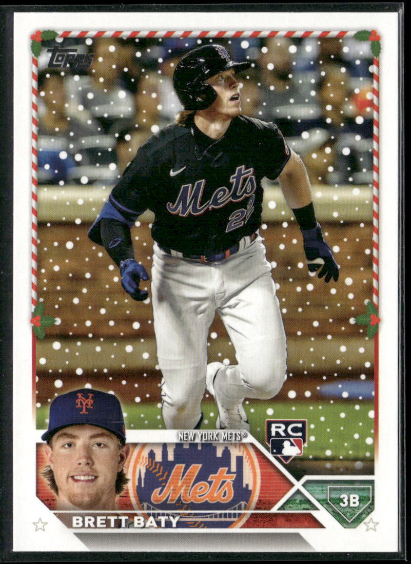 2023 Topps Holiday #H151 Brett Baty New York Mets RC