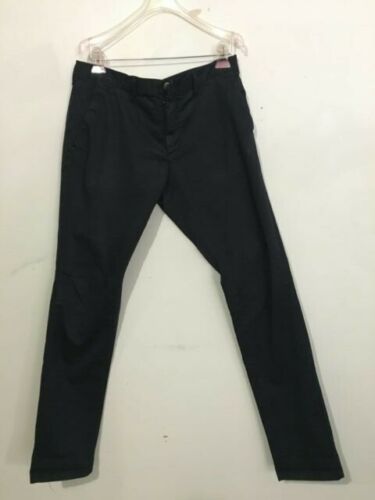 Basic Zara Man Size 32 X 32 Navy Blue Men Modern Pant Flat Front RN ...