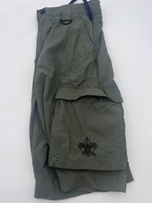 Boy Scouts of America Cargo Shorts Youth Large Green Centennial Uniform Short