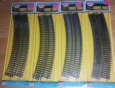 4Pkgs of MODEL POWER HO SCALE #33 CURVED TRACK (4 PCS. per) 18' RADIUS