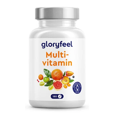 GLORYFEEL Multivitamin + Mineralien - Immun-Support* im Halbjahresvorrat - 180 Tabletten