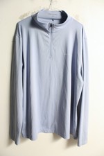 Pink Soda Sport Womens Zip Neck Training Top - Blue - Size 1X d19 