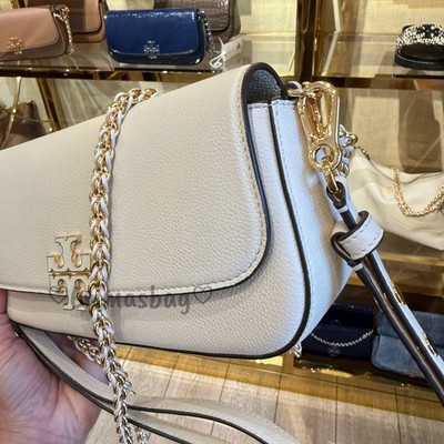 Tory Burch Britten Convertible Crossbody 171524 Oats $525 | eBay
