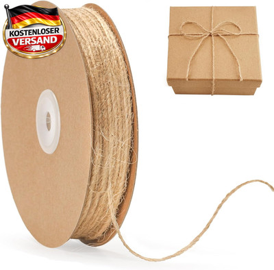 Juteschnur 1.5mm Garten Basteln Natur 100m Strapazierfähig & Umweltfreundlich