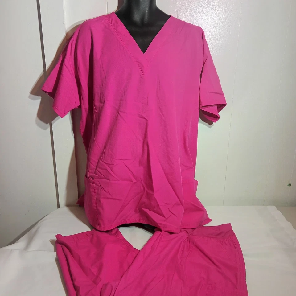 Conjunto Médico UA Rosa Top e Parte Inferior Para Mujer Talla 3XL XXXL Foto 3 de 4