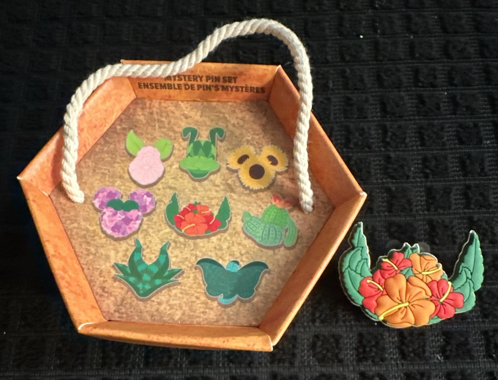 2024 Disney Parks Disney Rubberized Potted Plants Mystery Pin Stitch Hibiscus