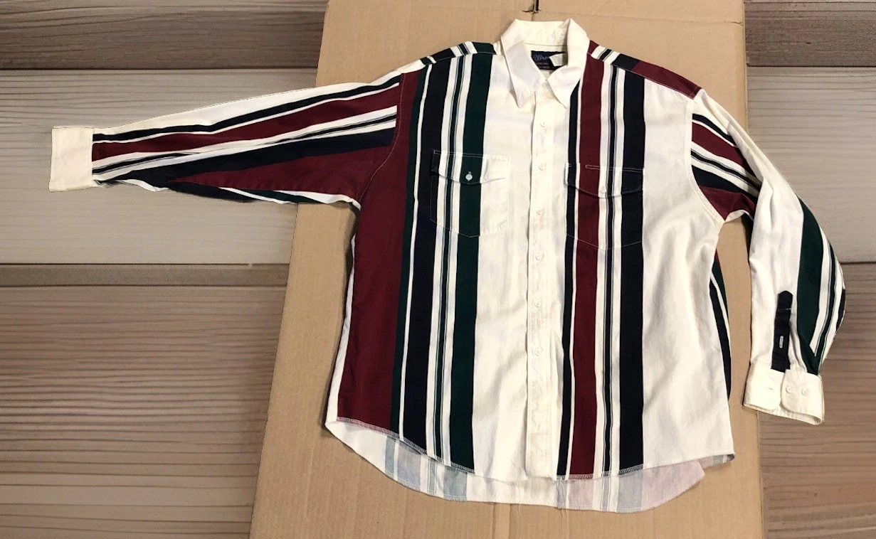 Wrangler Western Cowboy Long Sleeve Men's 18x36 Rockabilly 90’s