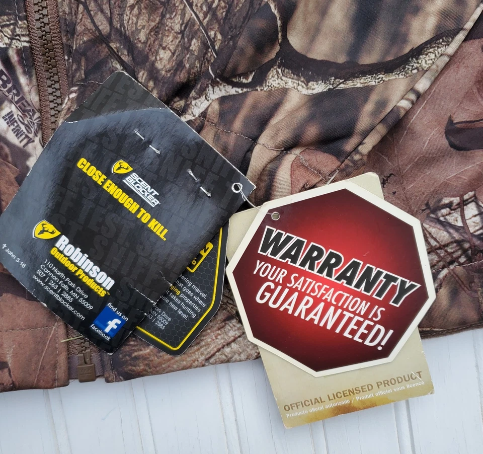 New Scent Blocker Ladies Sola Mossy Oak Trinity Camo Jacket Size Medium  - Image 4 of 4