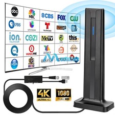 Upgraded TV Antenna Indoor HDTV Amplified Digital TV Antenna 4K 1080P Long Range
