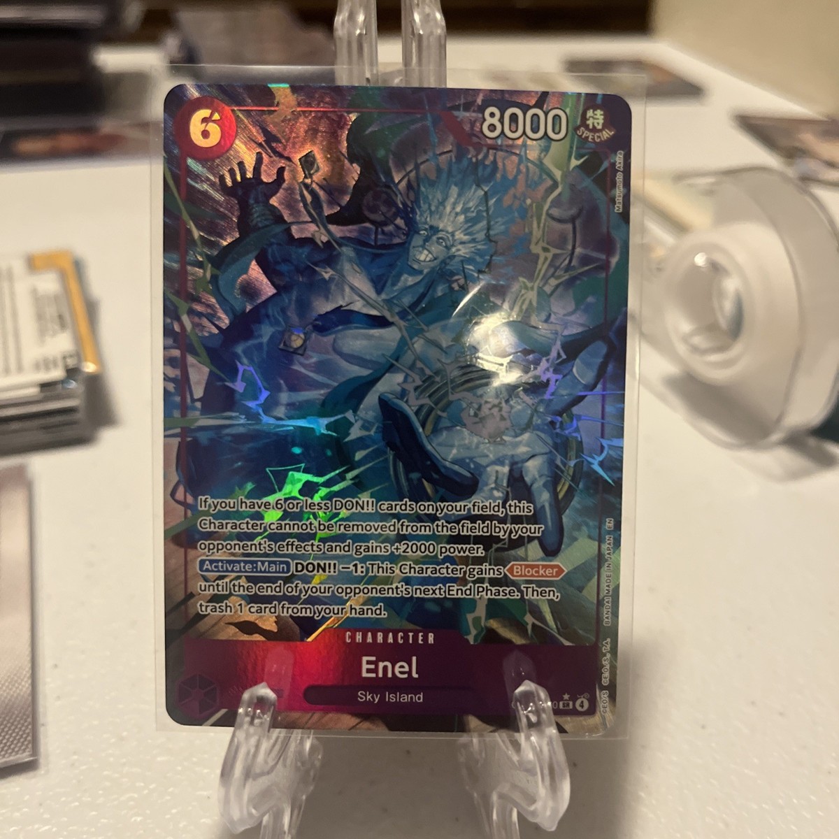 One Piece CCG Enel Super Rare OP15-060 SR Alt Art | eBay