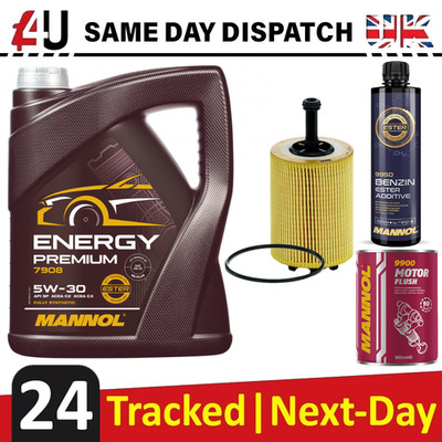 5W-30 5L ENGINE OIL & FILTER FOR MITSUBISHI GRANDIS LANCER FLUSH ADDITIVE