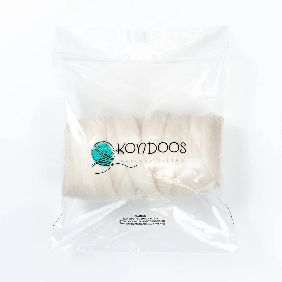 Corriedale 1lb Wool Bulk roving, Best Wool for Spinning, arm Knitting, Feltin... - Image 3 of 4