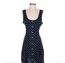 Old Navy Women's Polka Dot Short Sleeveless Fit & Flare  Dress size MEDIUM