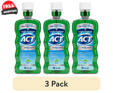 ACT Anticavity Zero Alcohol Fluoride Mouthwash 18 fl. oz., With Accurate Dosing