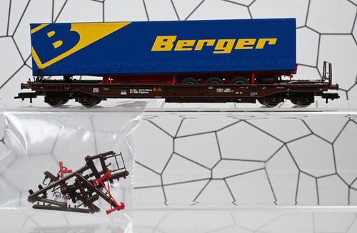 Roco H0 47023 Taschenwagen"mit Berger Container" der ÖBB, DC, KKK/Nem Top in OVP | Zustand: Gebraucht