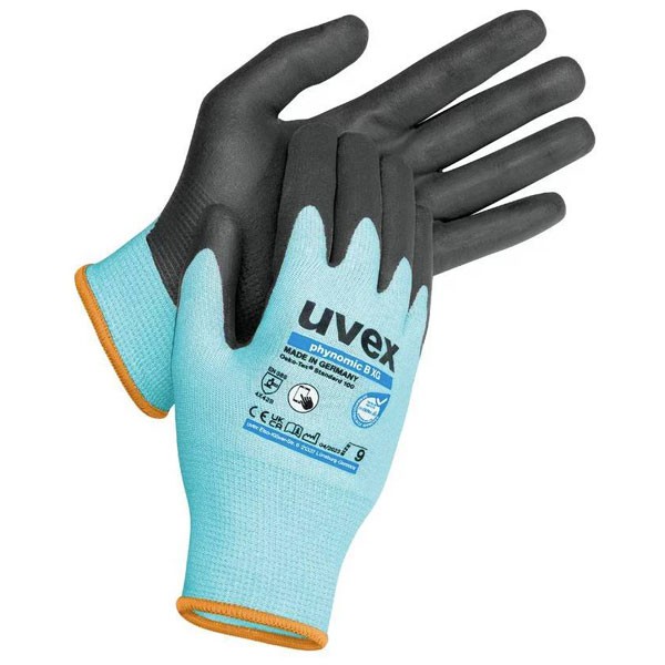uvex phynomic cut-proof glove size 12 superb oil grip