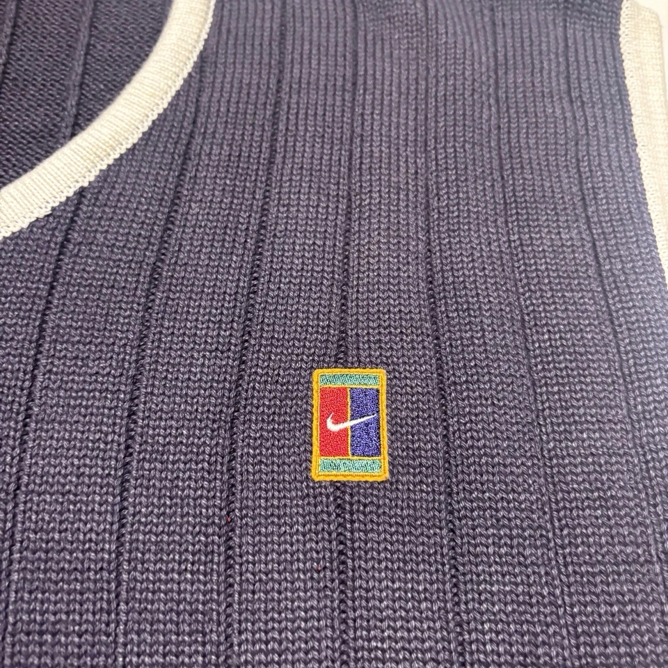 Vintage Nike Tennis Cottone Vest Sweater Jumper 00s y2k Size L - Image 4 of 4