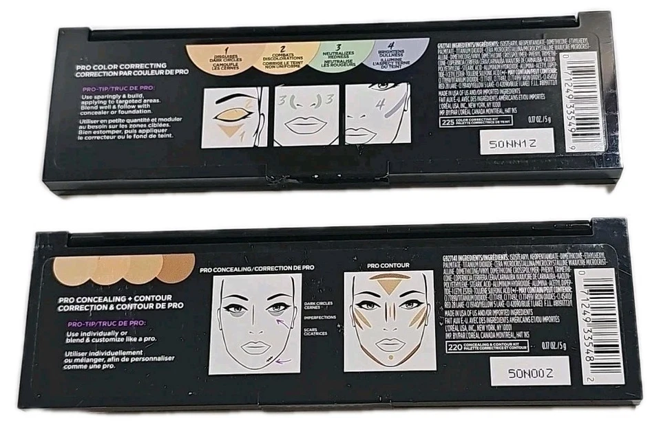 L'Oréal Paris Infallible Total Cover Concealing/Contour Kit~220/225~Rare Sealed - Image 2 of 4