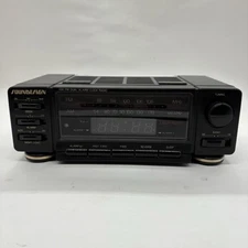 SoundDesign 3753 BLK AM-FM Dual Alarm Clock Radio Vintage Tested/Working