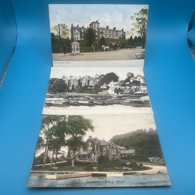 3 berühmte Hotels, Windermere, Old England & Bowness Ferry Hotel. Anfang 1900 s