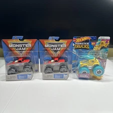 HOTWHEELS MONSTER TRUCK JAM & TROLLS THE WALMART MUSEUM 1/64 LOT OF 3