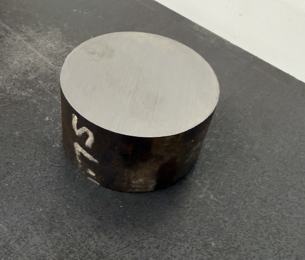 4140 Alloy Steel Rod Round Heat Treat Machine 3.75” Dia x 2” Long