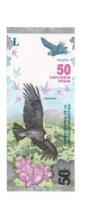 50 PESOS AUNC-UNC  BANKNOTE FROM  ARGENTINA 2018-20    PICK-363
