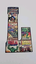 Open Road Marvel Comic Book Wall Art Decor Metal "L" NWT