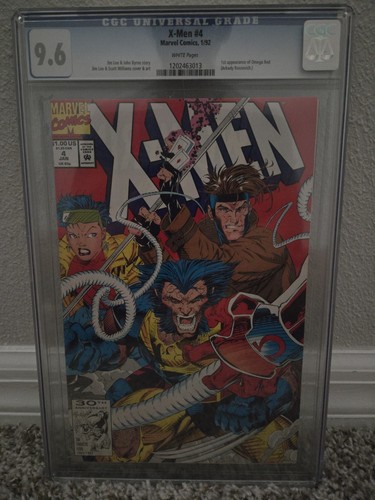X-Men #4 (Marvel Comics January 1992) First Omega Red CGC 9.6 White Pages
