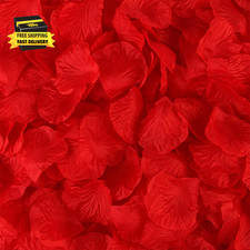 1000 Pcs Artificial Fake Rose Petals,Flower Petals for Romantic Night, Engagemen