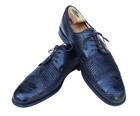 Mezlan Marina Black Crocodile Toe Leather Woven Cap Toe Oxford Dress Shoe 12M — photo 2