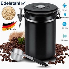 Kaffeedose Luftdicht Kaffeebehälter Edelstahl Aromadose Vorratsdose Vakuum Dose