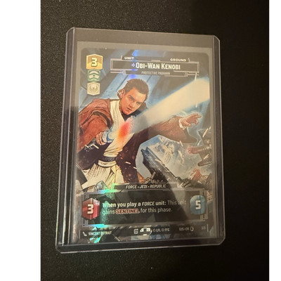 Star Wars Obi-Wan Kenobi Unlimited Foil Unit 3/3 ATK 3 DEF 5