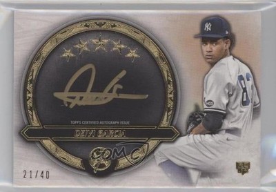 2021 Topps Five Star Golden Graphs 21/40 Deivi Garcia #GG-DG Auto 0i6p