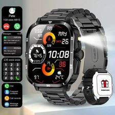 Military Smart Watch for Men Call Receive/Dial Rugged Tactical Fitness Tracker