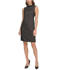 Tommy Hilfiger Womens Metallic Shift Dress