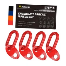 7100 Lifting Bracket Set for Engine - 4 Heavy-Duty Engine Lift Bracket 5500 Red