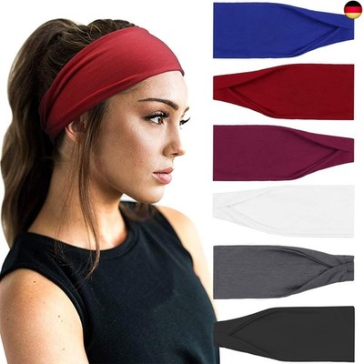 DRESHOW 6 Stück Damen Stirnband Kopfband Haarband Turban Elastische Stirnband 