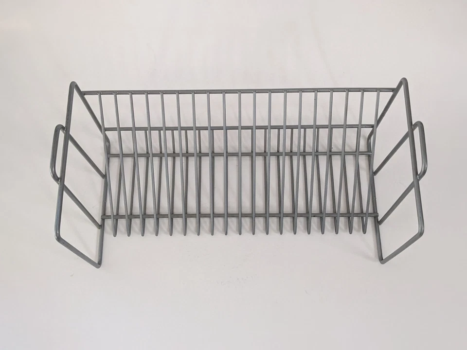 Estante/soporte de almacenamiento de 20 CD vintage IKEA 12" de metal plateado mate - VINK 100.239.49 Foto 3 de 4