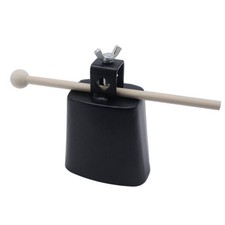 4" Steel Cowbell, 4inch Hand Percussion Instrument with Handle  Stick, Loud ...