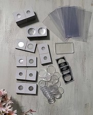 Assorted Coin Holder 2X2 Cardboard Mylar Flips, Coin Capsules  Bill Protectors