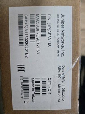 Juniper Networks AP33 Wireless Access Point - White