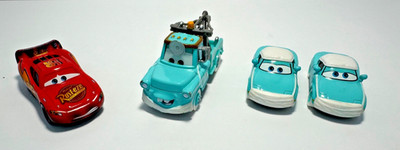 2009 Disney Pixar Cars Toon: Rescue Squad Mater 4-Pack; Doctor Mater Used