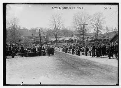 Briarcliff Manor NY 1910s Auto Race Crowd Spectators Bain News Service