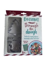 Dashing Through the Dough Cookie Cutters set of 5 w/storage bag  