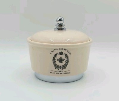 L'Hotel Des Royales Paris No 17 Rue De L'Abeille Trinket Bowl With Lid Vintage 